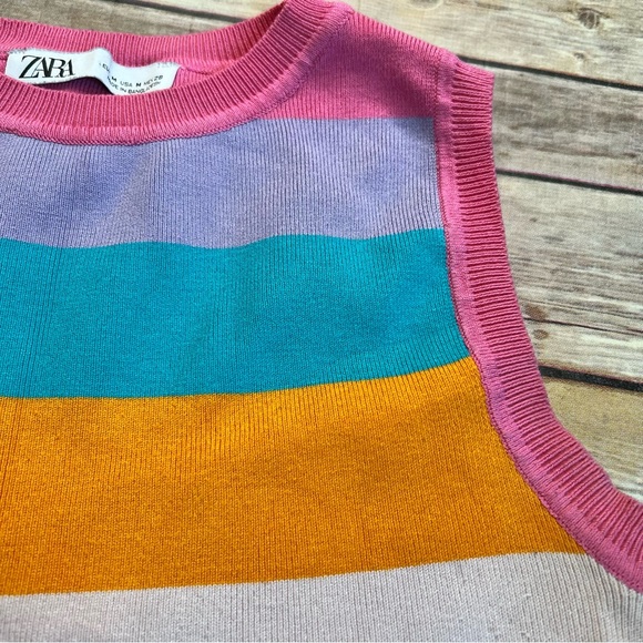 Zara Women’s Knit Sleeveless Crop Top - Picture 3 of 10